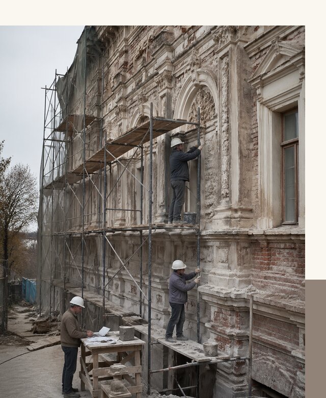 Реставрация объектов культурного наследия под ключ в Одинцове